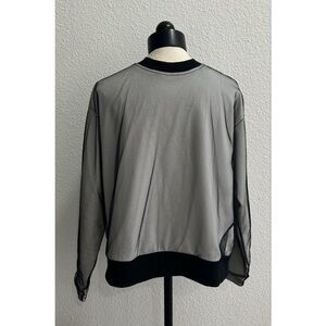 MAISON MAVERICK PRESENTS Men’s Sweatshirt Size Medium Mesh Overlay Black White